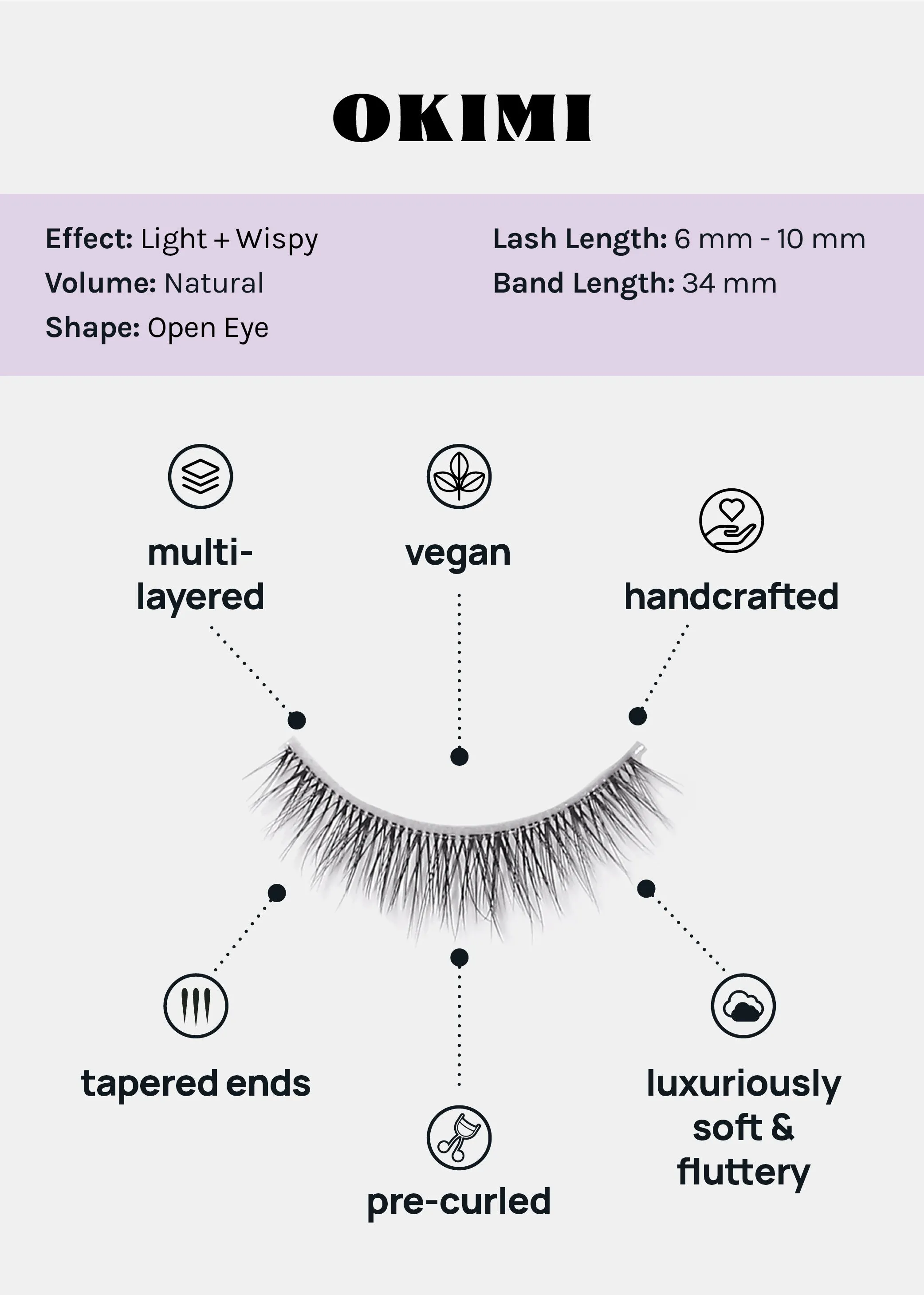 Magical Girl Light Eyelashes – Okimi