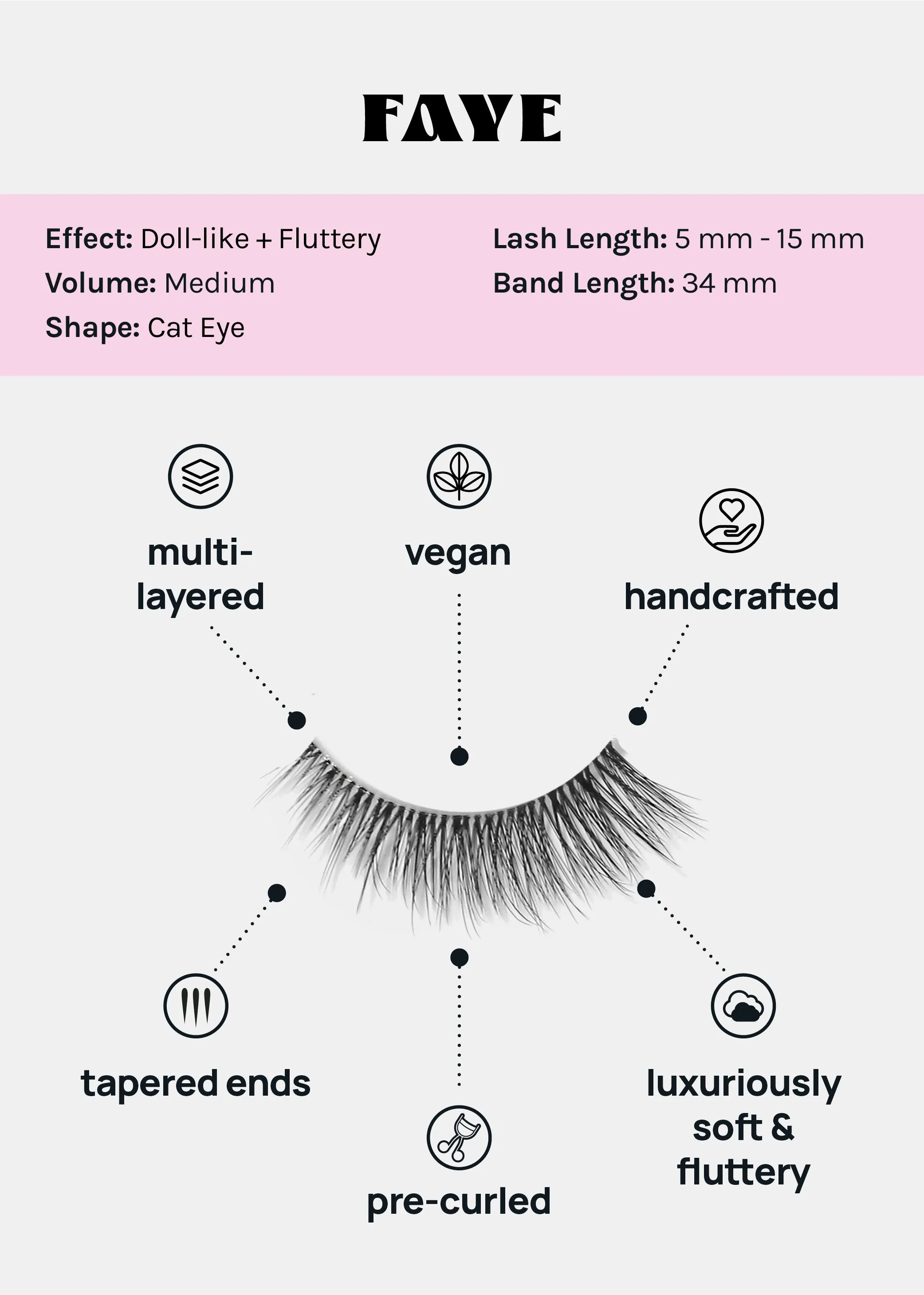 Magical Girl Natural Eyelashes – Faye