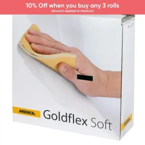 Mirka Goldflex Soft Sanding Pads 115x125mm (Roll of 200)