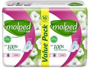 Molped Sanitary Pad Ultra Soft Long x16