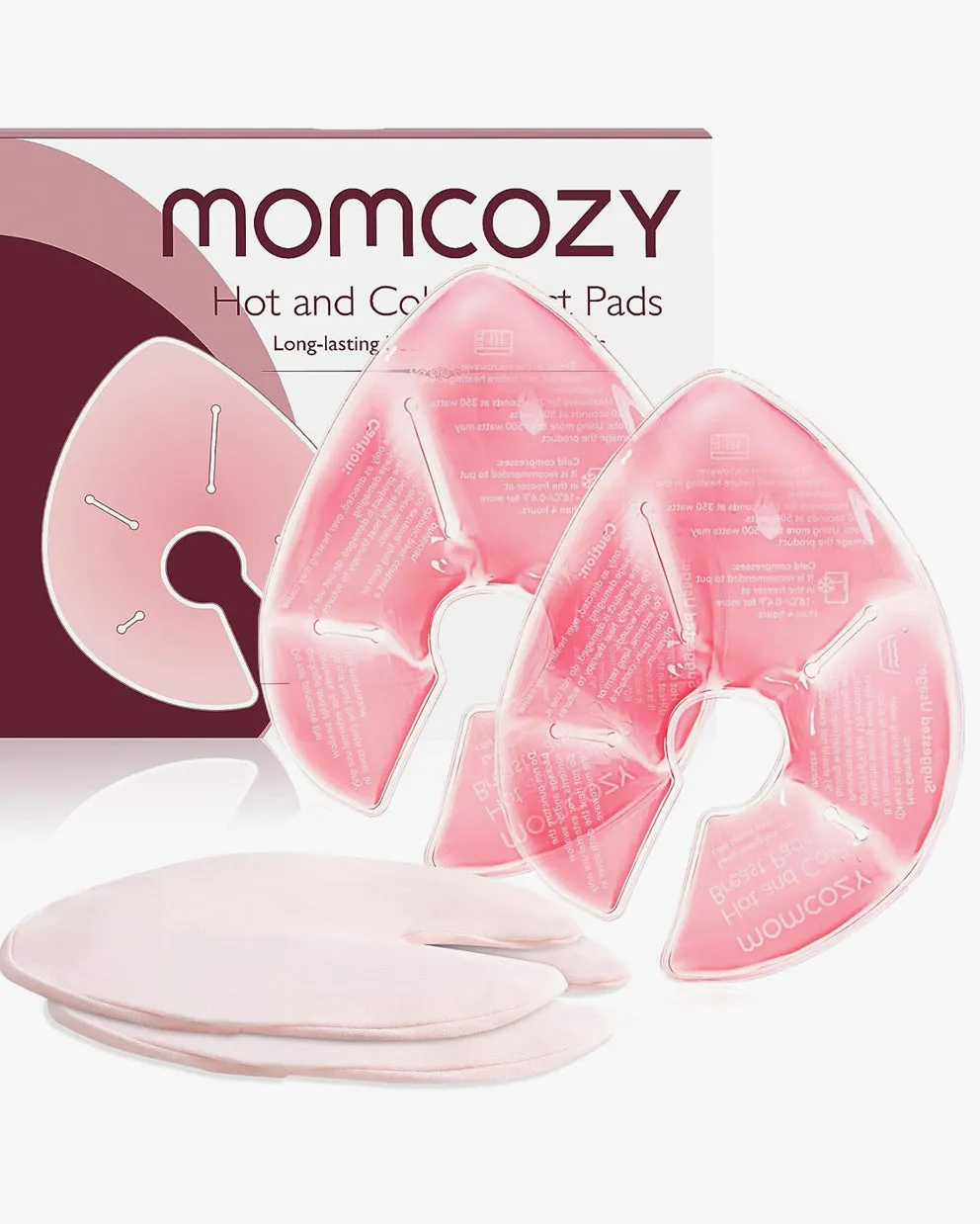 Momcozy Hot and Cold Breast Pads with 2 Soft Covers