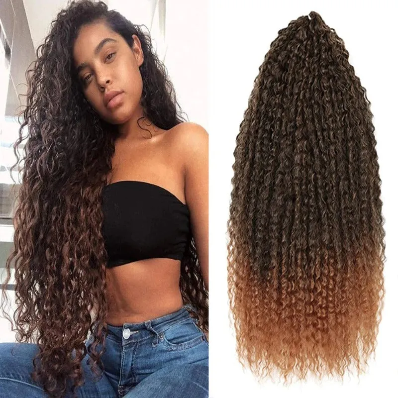 Natural Curly Braided Hair Extensions