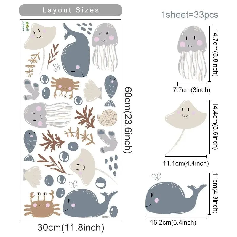 Ocean Animal Wall Stickers