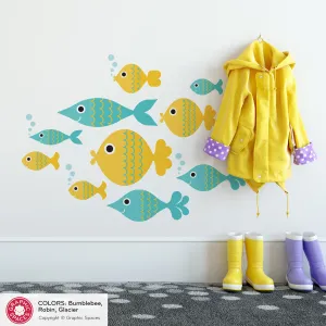 Ocean Big Fish Fabric Wall Decal