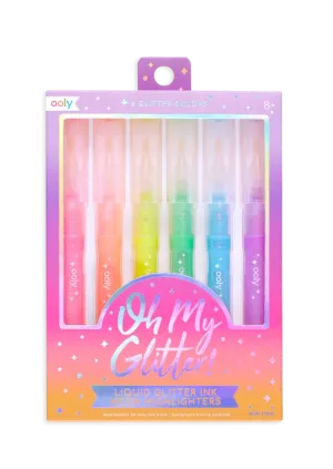 Oh My Glitter! Neon Highlighters - Set of 6