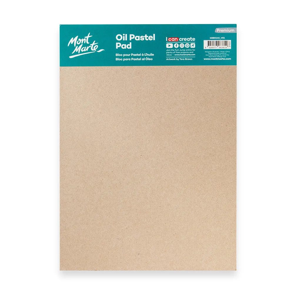 Oil Pastel Pad Premium A4 20 Sheets 200gsm