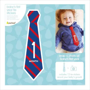 Pearhead Milestone Baby's First Year Tie Stickers