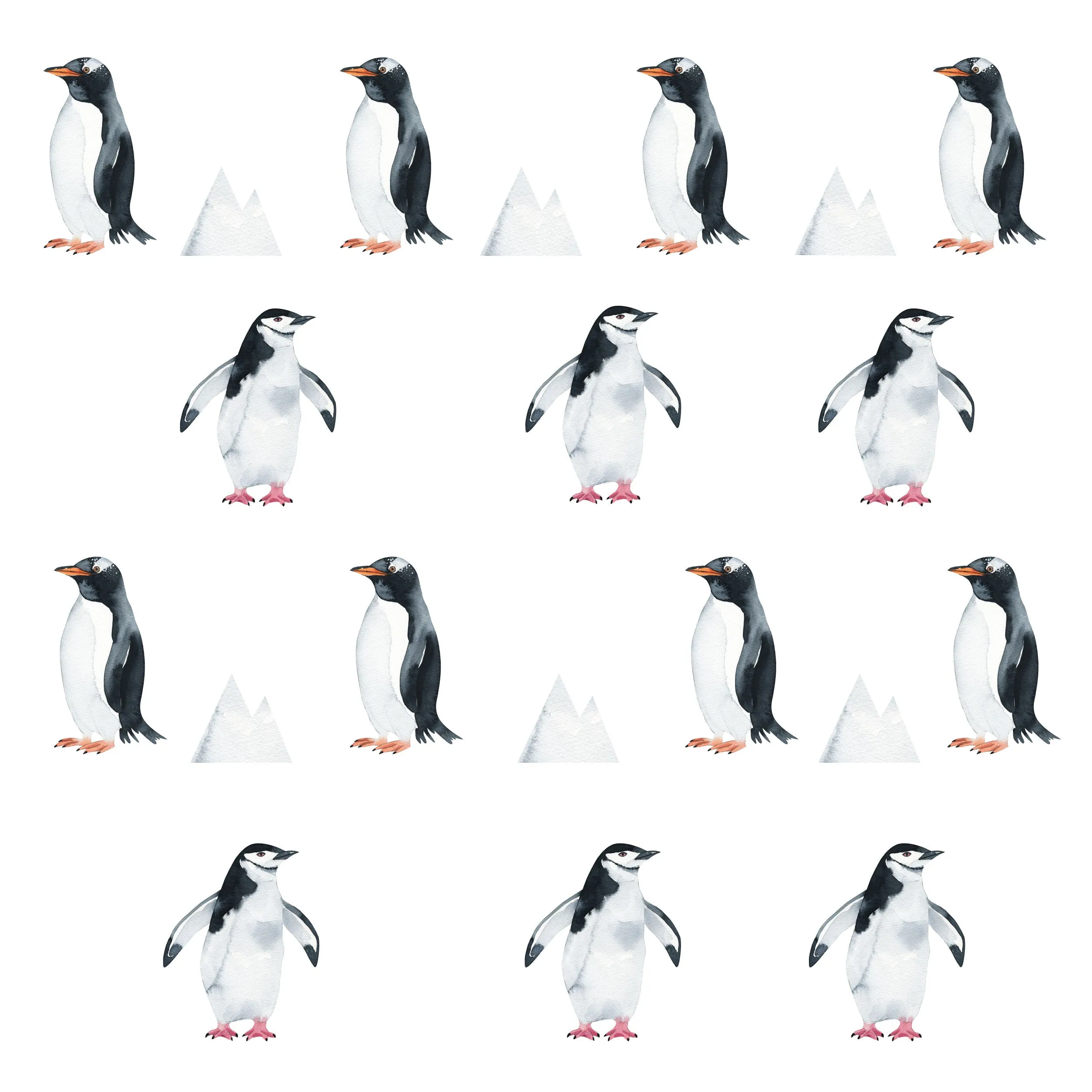 Penguin Pattern Decal Set