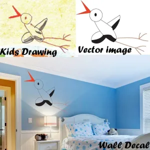 Personalized Custom Drawing Vinyl Stickers: Transform Your Space with Unique Art