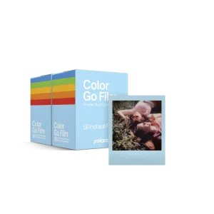 Polaroid Go Color Film Double Pack – Powder Blue Frame x2