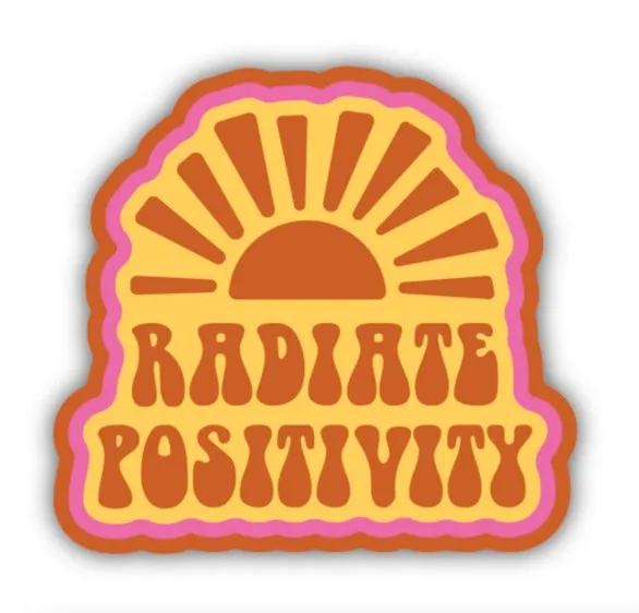 Radiate Positivity Sticker