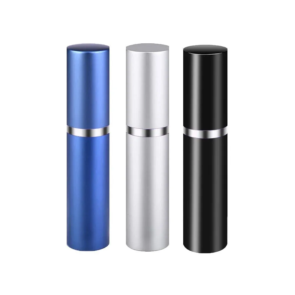 Refillable Perfume Atomiser Combo-Blue,Black & Silver