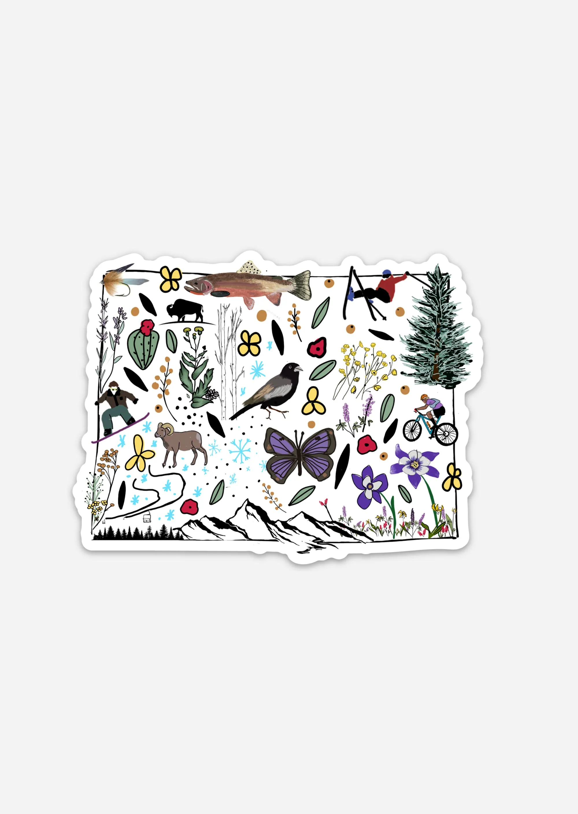 Rocky Mountain Spirit Colorado Stickers