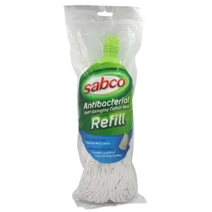 Sabco Antibacterial Self Wringing Cotton Mop Regular Refill