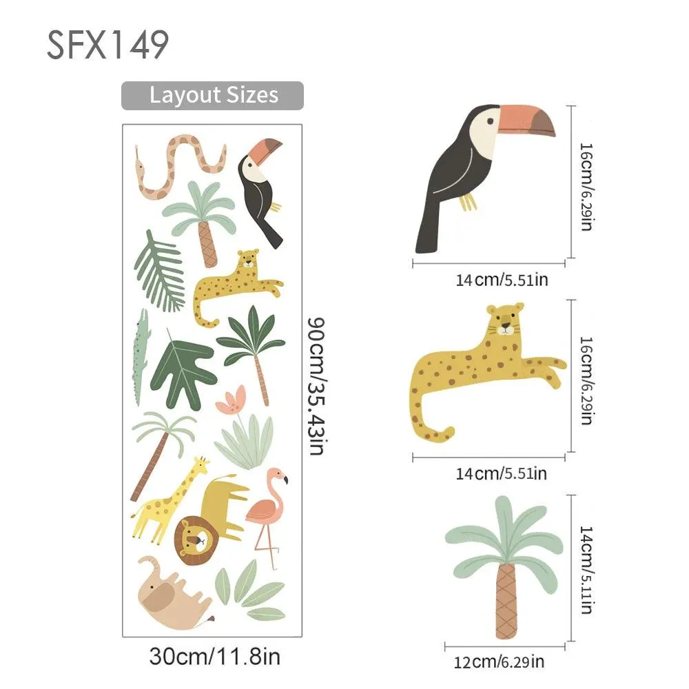 Safari Friends Wall Stickers