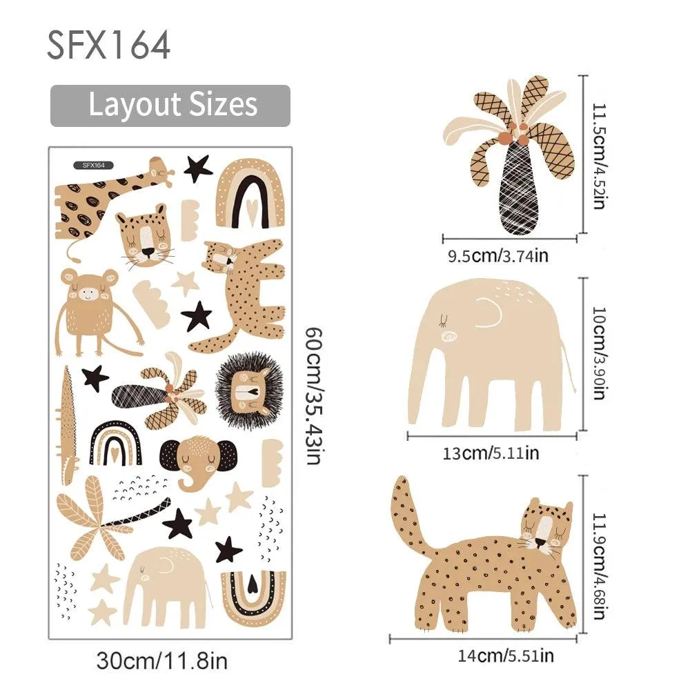 Safari Friends Wall Stickers