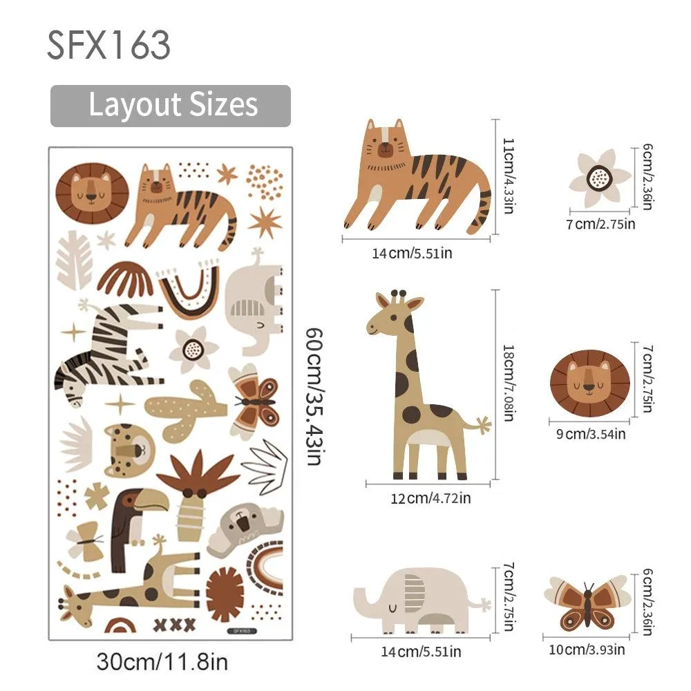 Safari Friends Wall Stickers