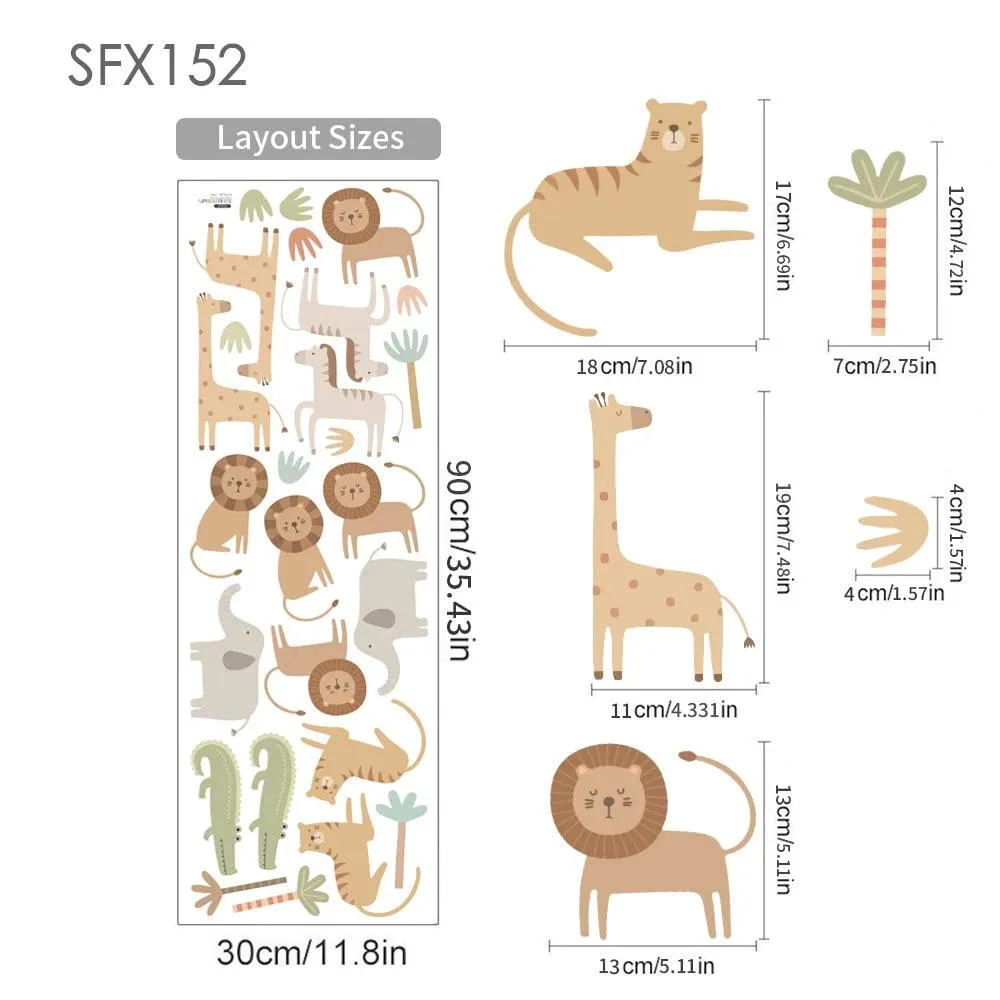 Safari Friends Wall Stickers