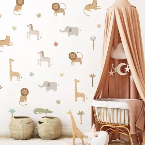 Safari Friends Wall Stickers