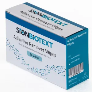 Sion Biotext Adhesive Remover Wipes - 50 per box - Replaces AllKare Item # 51037436