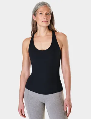 Soft Sculpt Sleek Racerback Tank - Black