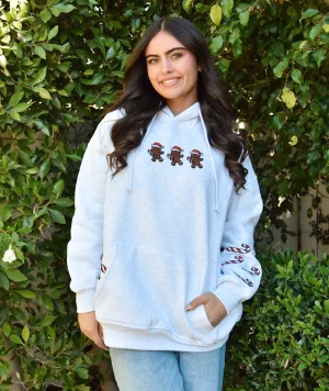 Sunkissed Coconut Juniors Embroidered Gingerbread Recipe Hoodie