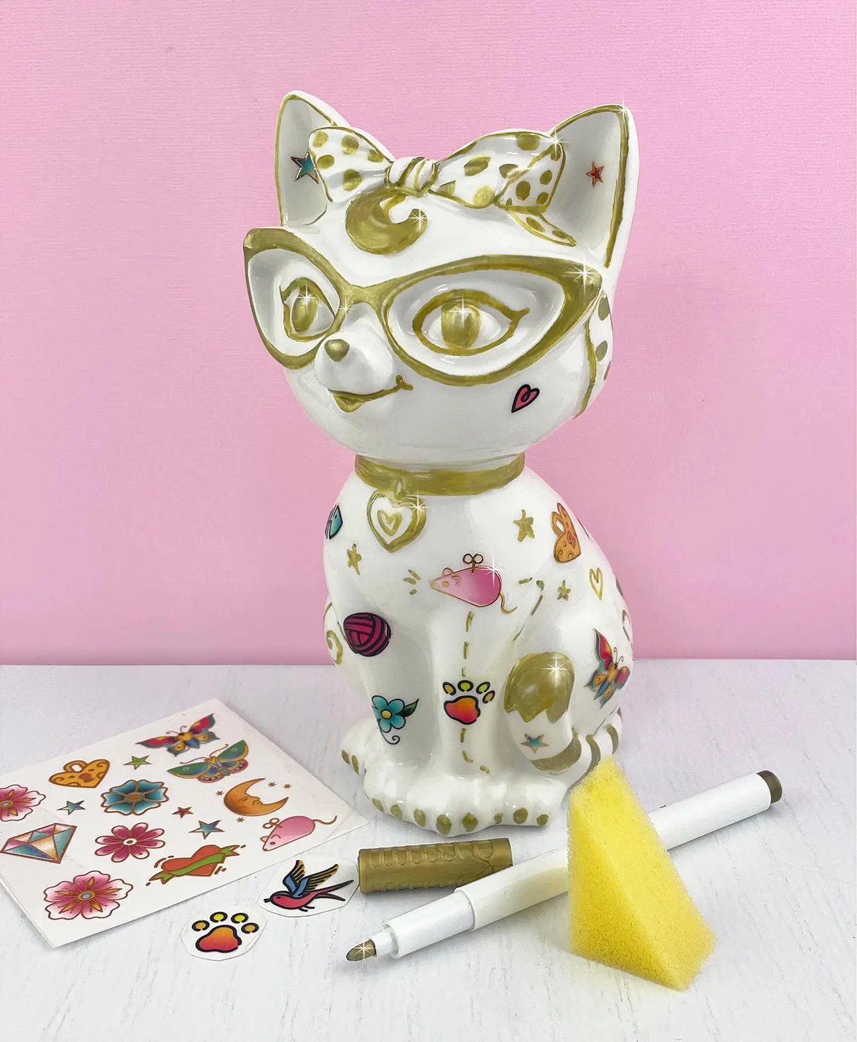 Tattoo A Kitty Ceramic Bank