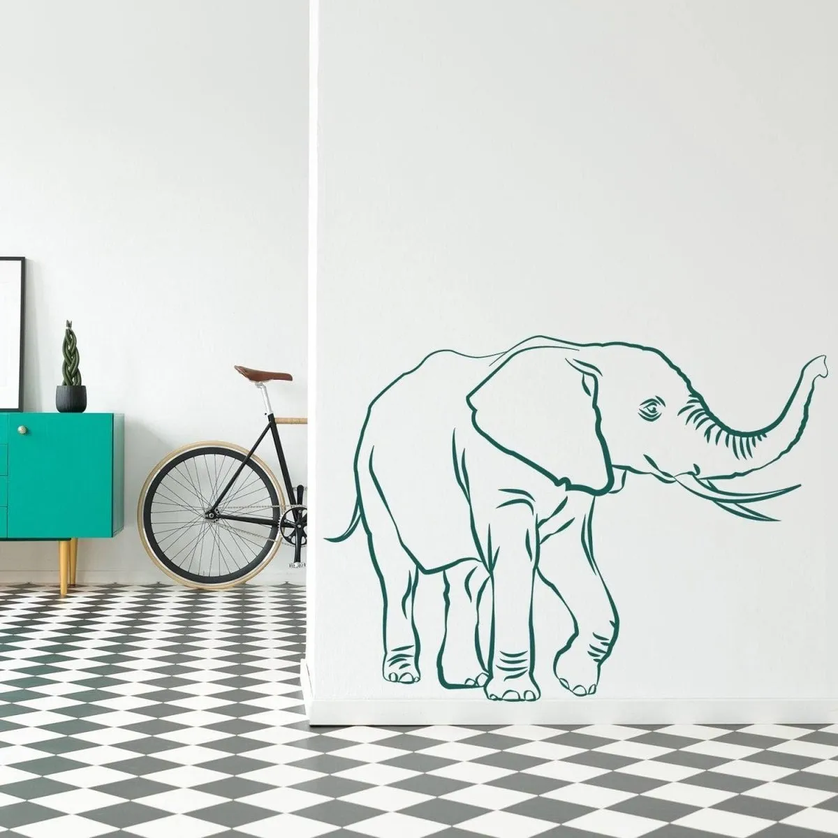 Vinyl Wall Elephant Decals - Charming Sticker Decorations