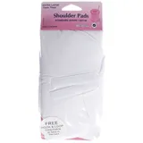 White Shoulder Pads STD Shape/Set In