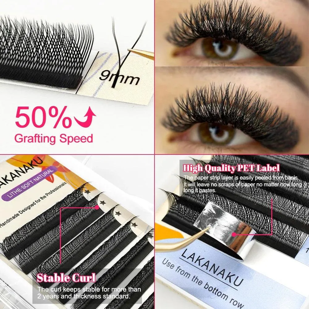 YY Shape Volume Eyelash Extensions - Brazilian Cashmere Mink for Glamorous Looks