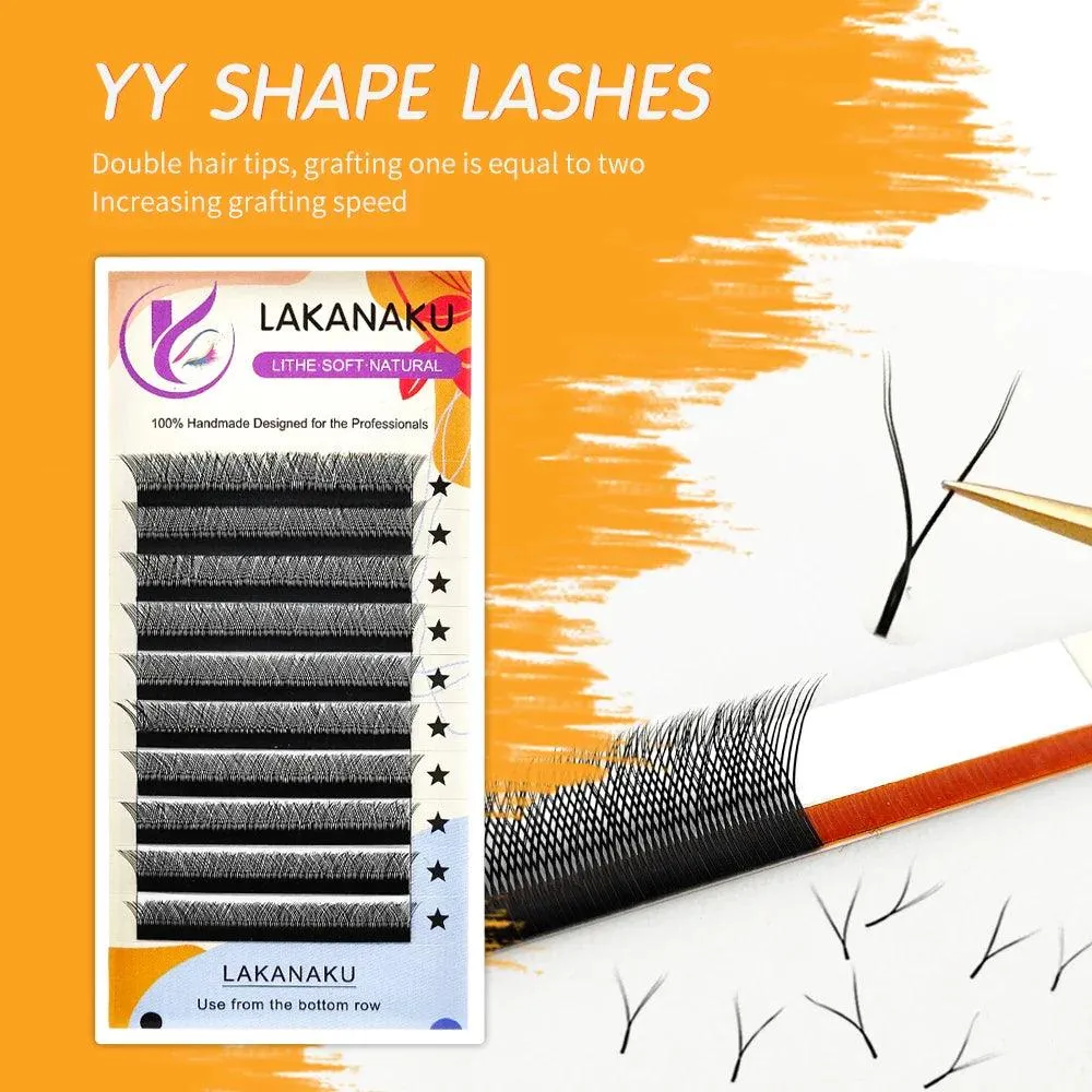 YY Shape Volume Eyelash Extensions - Brazilian Cashmere Mink for Glamorous Looks